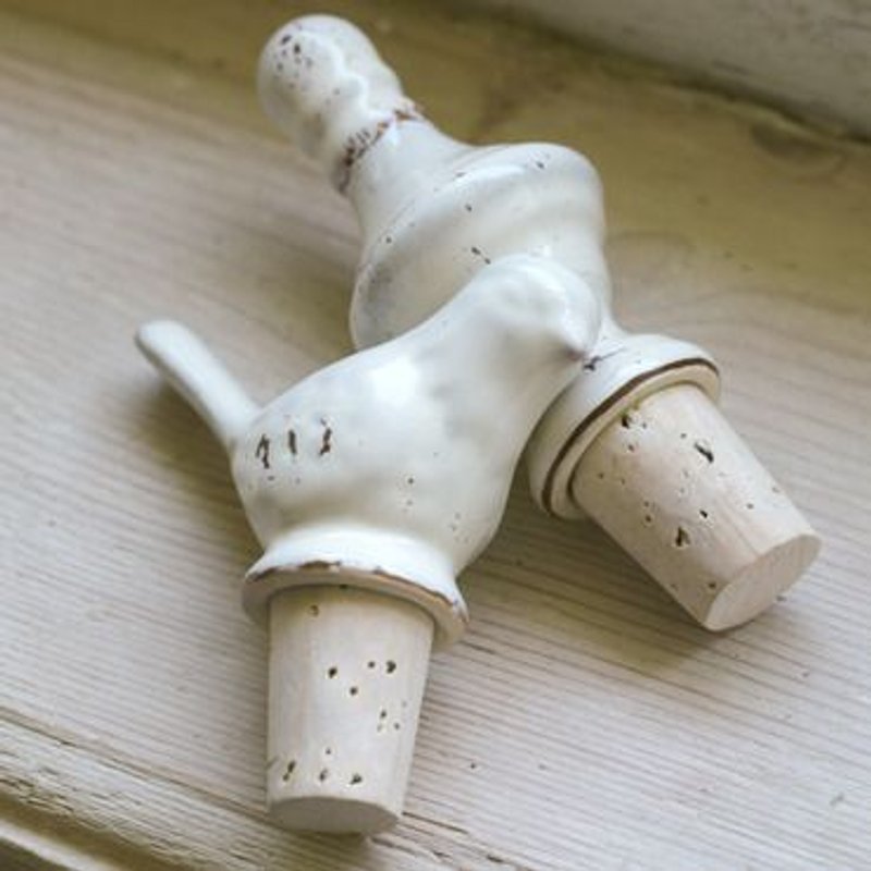 Pemba Ceramic Bottle Stopper 陶瓷红酒塞 - 植栽/盆栽 - 其他材质 白色