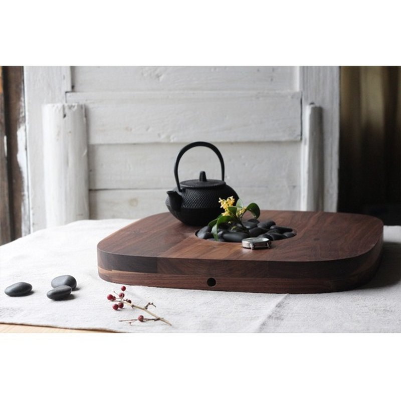 Moment木们-熹工房-实木茶道、茶盘、茶器(材质:黑胡桃木) - 茶具/茶杯 - 木头 金色