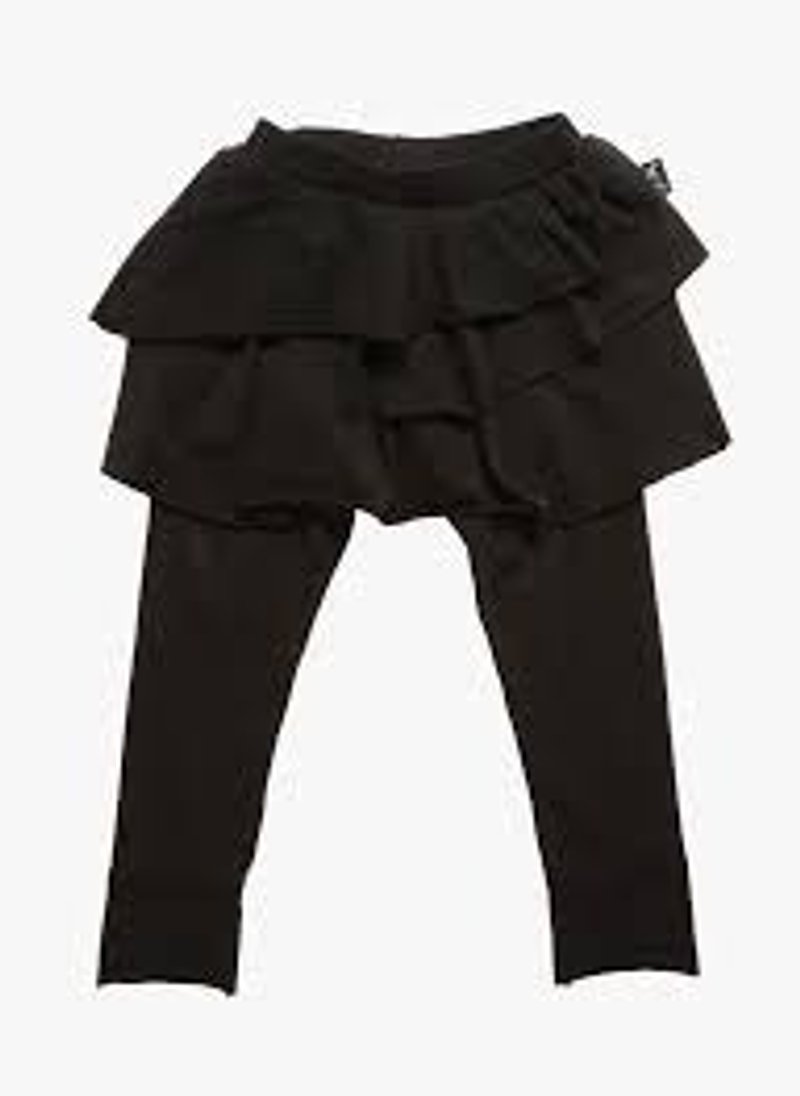 2014秋冬 NUNUNU 素色蛋糕式裙裤/legging skirt - 童装上衣 - 棉.麻 灰色