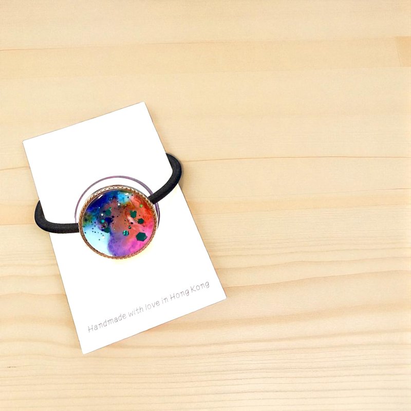 酒精墨水艺术髪圈 - 发带/发箍 - 其他材质 多色