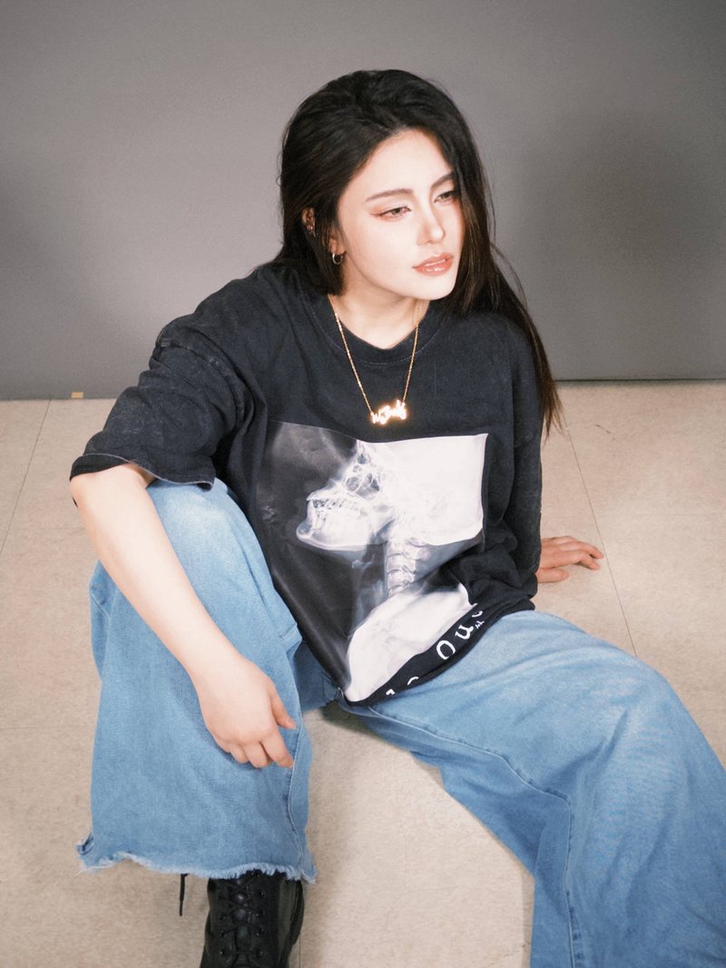 怪物小姐 Archive 23系列 露骨水洗T 怪物解忧 6月28日 赦免日 - 中性连帽卫衣/T 恤 - 棉.麻 多色