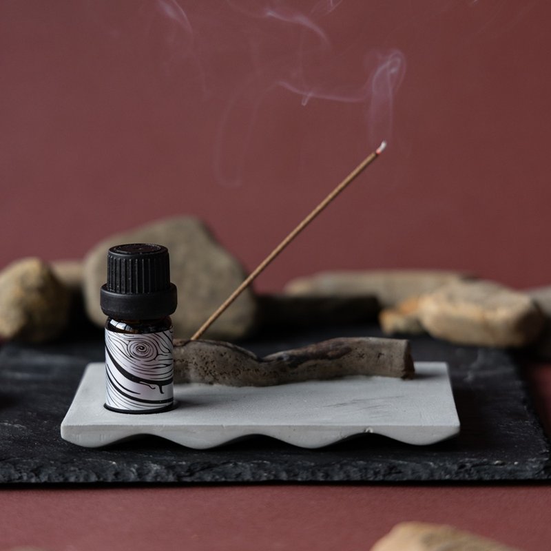 Ke-lâng吉盒_漂流木扩香盘 - 香薰/精油/线香 - 水泥 灰色