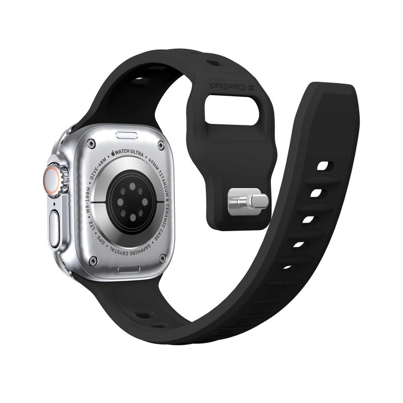Combat: Apple Watch 9/Ultra FKM Sports 运动防水表带 45/49mm - 数码小物 - 塑料 黑色