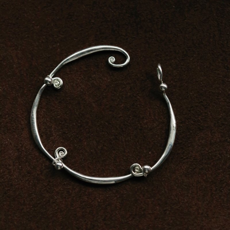 Spiral Trace Bracelet | 涡痕手链 - 手链/手环 - 纯银