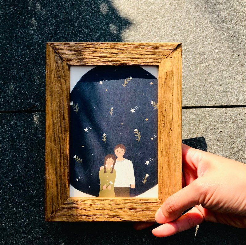 明信片-遇见你-是我一辈子的幸运 - 卡片/明信片 - 纸 多色