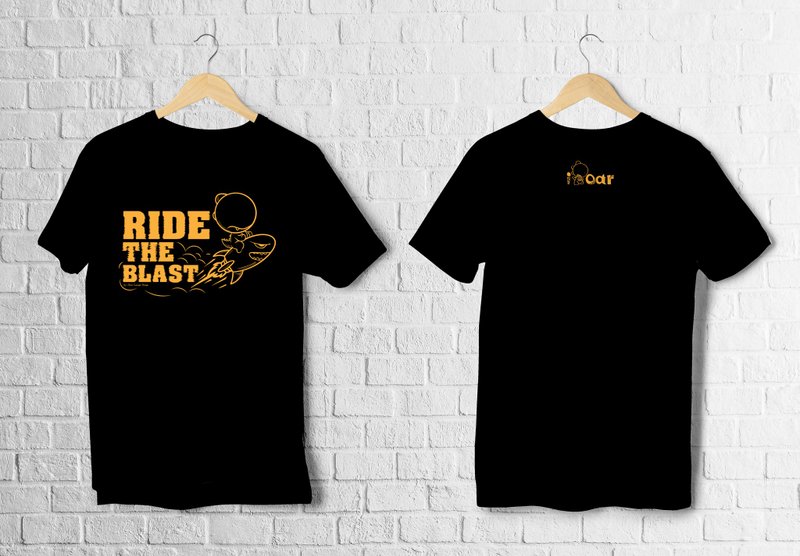 【I ROAR 】RIDE THE BLAST/厚磅棉T/潮流可/订制 - 男装上衣/T 恤 - 棉.麻