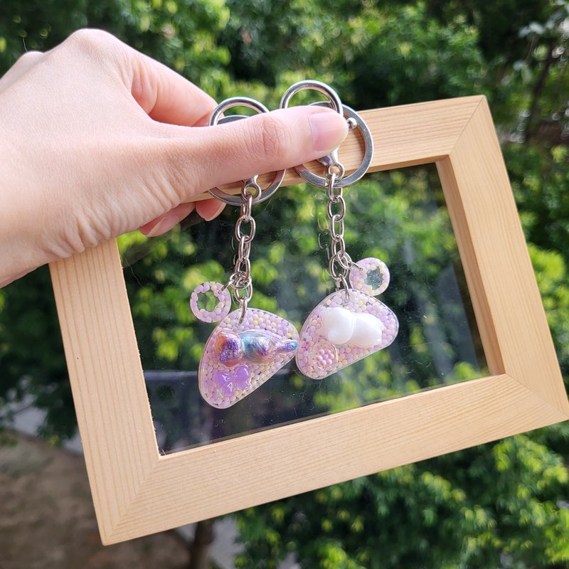 喵糖梦工场系列  泡泡喵糖珠 - 钥匙链/钥匙包 - 树脂