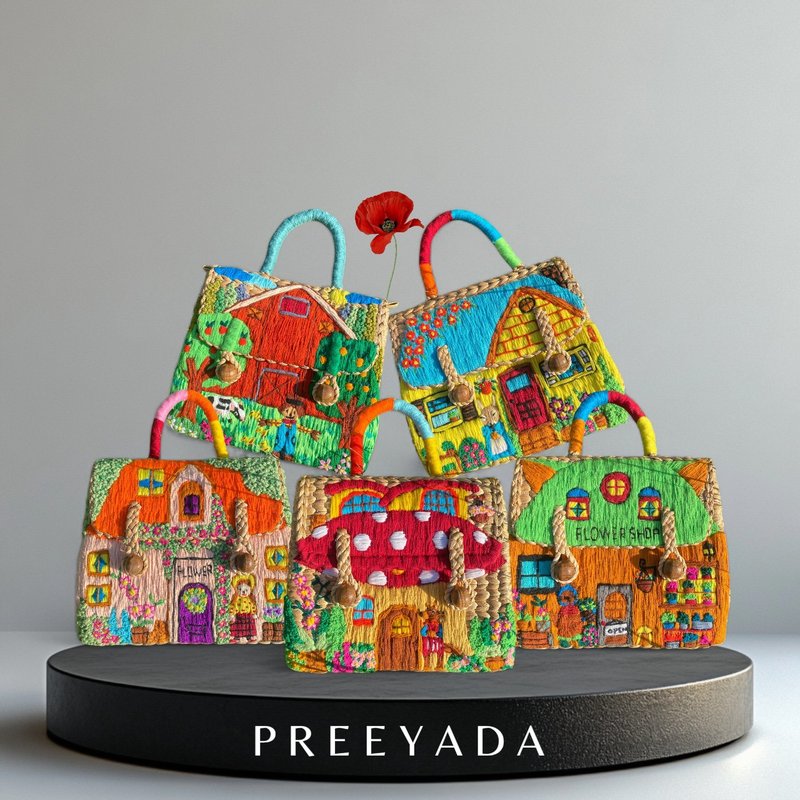 水葫芦编织袋 - 手提包/手提袋 - 绣线