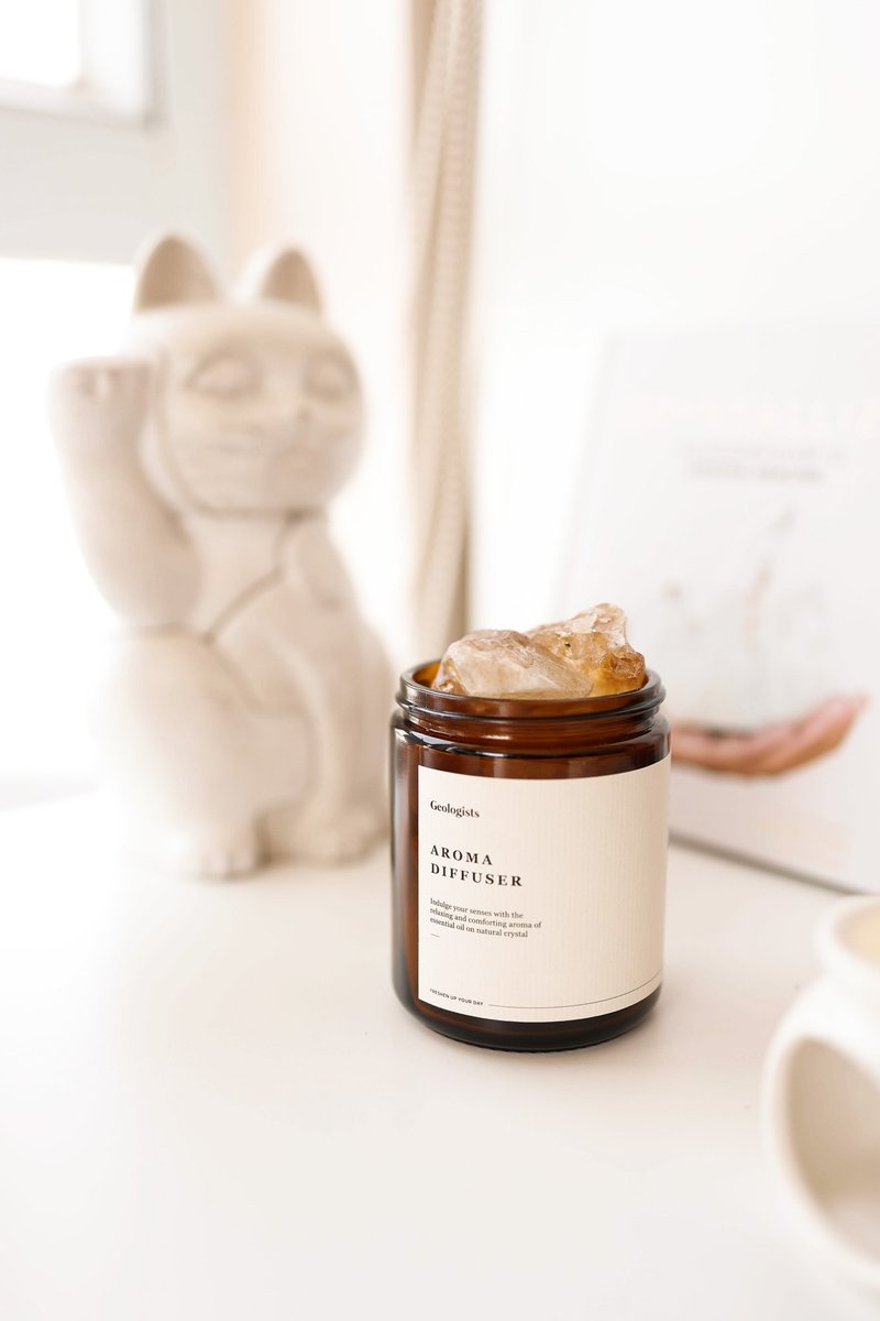 黄水晶 水晶扩香器 | 开运小物 - 香薰/精油/线香 - 水晶