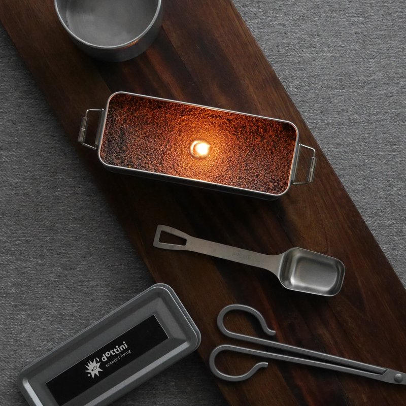 dottini点点蜡 - 咖啡小夜曲 - 自由调香 x 沙感蜡烛 - 蜡烛/烛台 - 其他材质 黑色