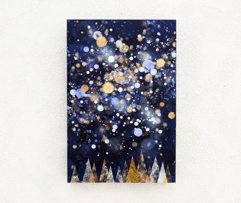 星与森 P2(压克力原图) - 海报/装饰画/版画 - 木头 蓝色