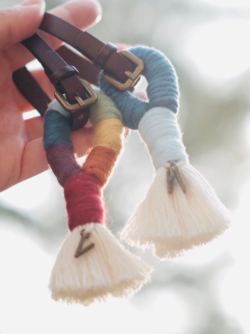 定制化礼物【Tag Me】自订行李吊牌 彩虹 - 行李吊牌 - 棉.麻 多色