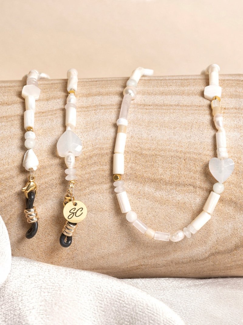 澳洲Sunny Cords SOFIA 绝美天然贝壳 帽链|眼镜链|口罩链 - 长链 - 其他金属