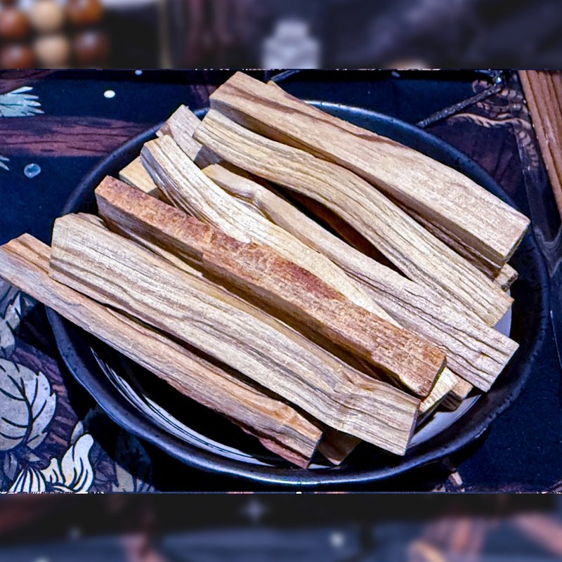 【MoonHalf】秘鲁圣木条(10入) - 香薰/精油/线香 - 木头 卡其色