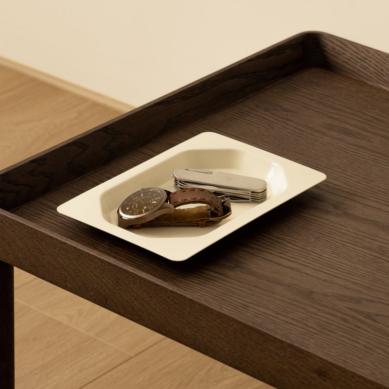 PURU Tray M | 金属托盘 | 象牙白 - 收纳用品 - 其他金属 白色