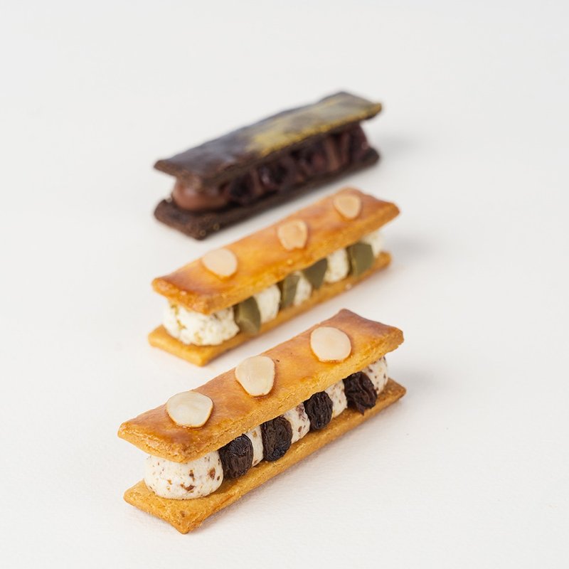 【 3种口味全都要 】霜酿 三明治饼丨6入 - 蛋糕/甜点 - 新鲜食材 咖啡色