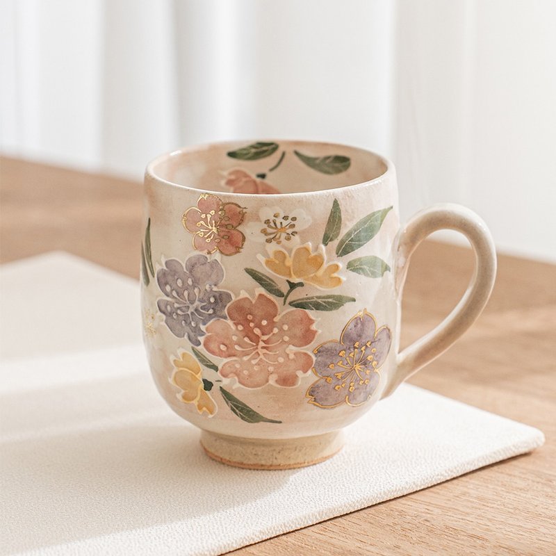 春樱马克杯 /俊山窑 - 咖啡杯/马克杯 - 陶 粉红色