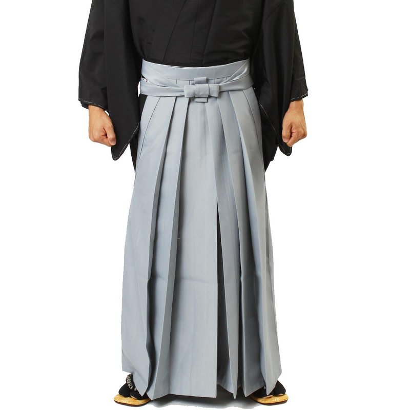 袴 男款 SS SML LL 83cm 87cm 91cm 95cm 99cm 尺寸灰 - 男士长裤 - 其他材质 灰色