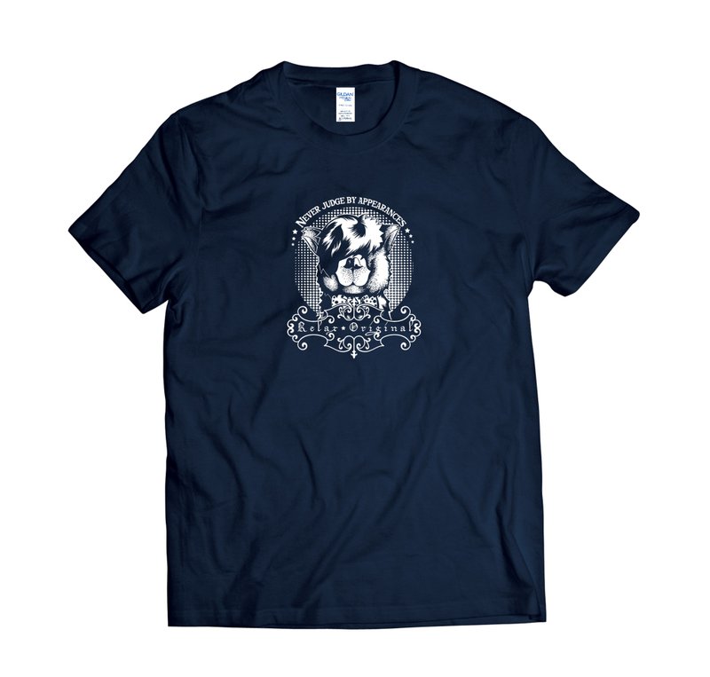 潮泥马-T-shirt 白/黑/灰/藏青 - 男装上衣/T 恤 - 棉.麻 多色
