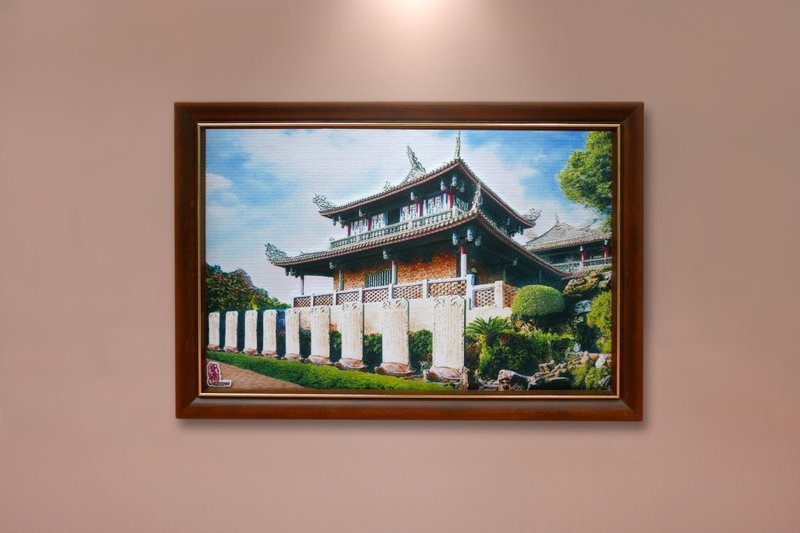 刺绣画 | 古迹系列-赤崁楼 | ishow爱绣 - 海报/装饰画/版画 - 绣线 多色