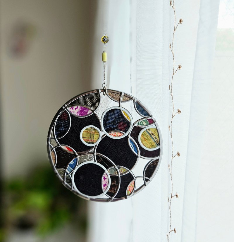 新款 One Earth Harmony 纺织时光 圆形装饰摆饰 - 墙贴/壁贴 - 琉璃 金色