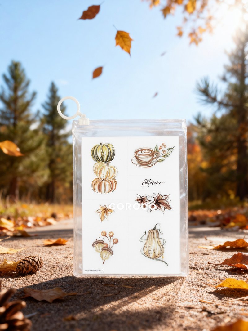 【哑光纹身贴纸】原创设计 | 刮刮纹身贴刺青贴 - Autumn彩色贴 - 纹身贴 - 其他材质