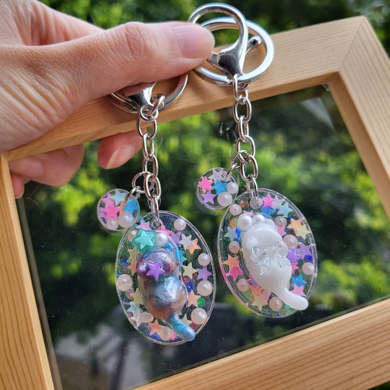 喵糖梦工场系列 星光喵宝珠 - 钥匙链/钥匙包 - 树脂