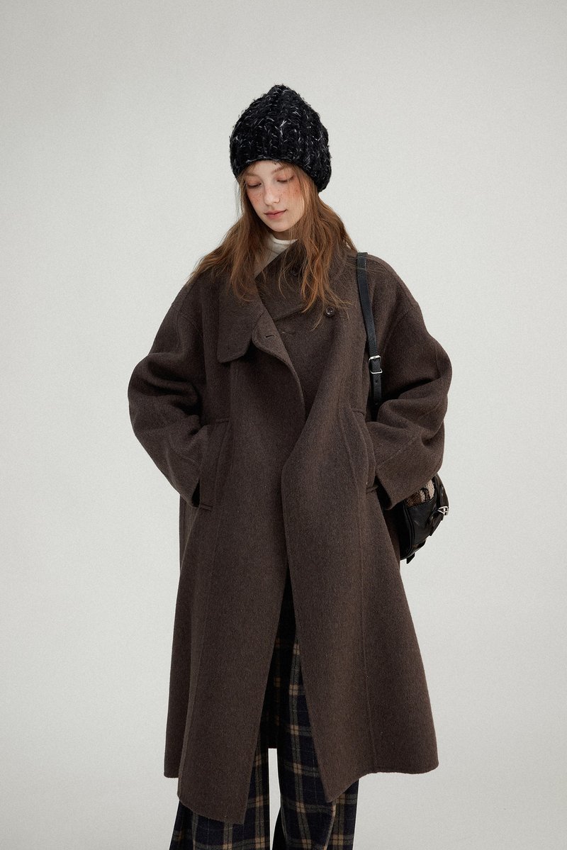 在Bergen的落日漫 复古绵羊毛大衣外套 - 女装西装外套/风衣 - 其他材质 多色