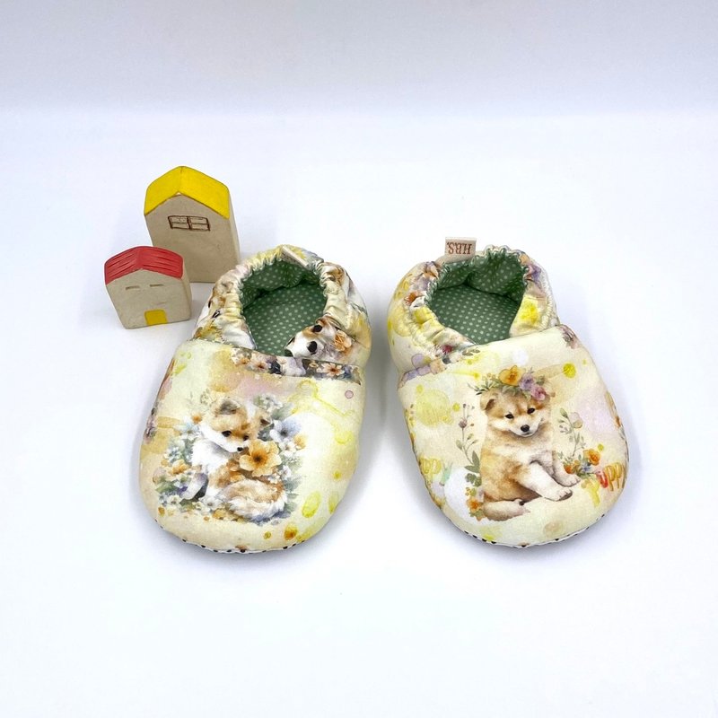 小黄狗-初步鞋/成长鞋/漫步鞋 - 婴儿鞋 - 棉.麻 黄色