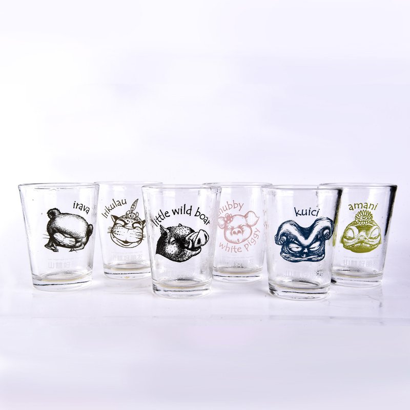 山林好朋友 碰碰杯 玻璃杯 6杯/组 - 玻璃杯 - 玻璃 透明
