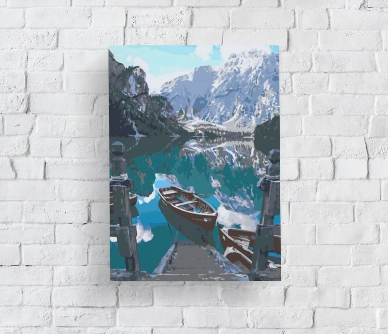 班芙镜湖 创意数字油画 【销售排行榜 】 - 插画/绘画/写字 - 其他材质