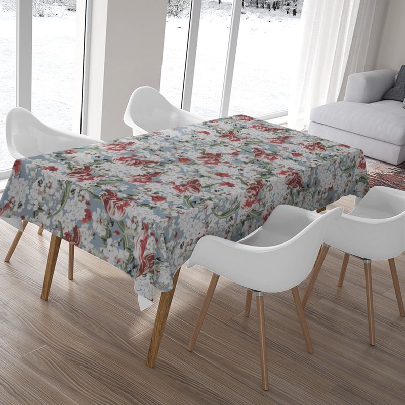 HC印花桌巾 欧美花版 HC7007 云影郁香 郁金香 蜜蜂 - 摆饰 - 聚酯纤维