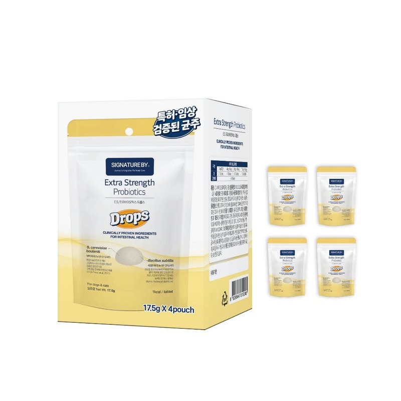 【韩国Signatureby】ES强菌君 (宠物耐性益生菌)鳕鱼饼 - 犬猫适 - 其他 - 其他材质 白色