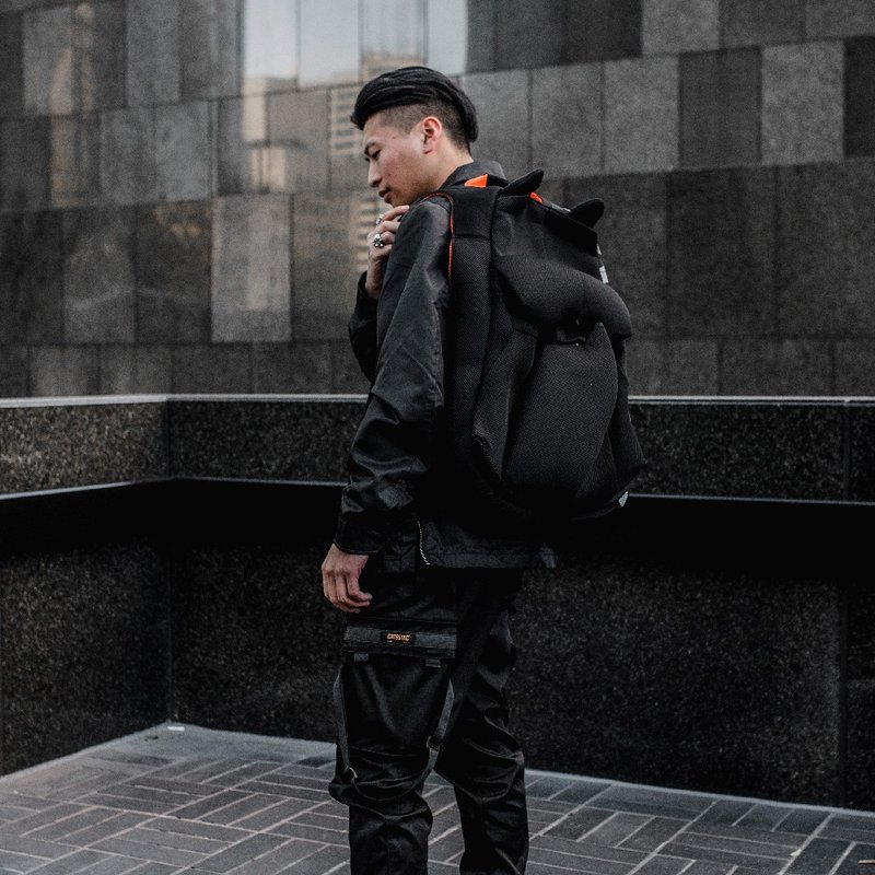 ORIBAGU 折纸包_Air黑犀牛 后背包 (小) - 后背包/双肩包 - 其他材质 黑色