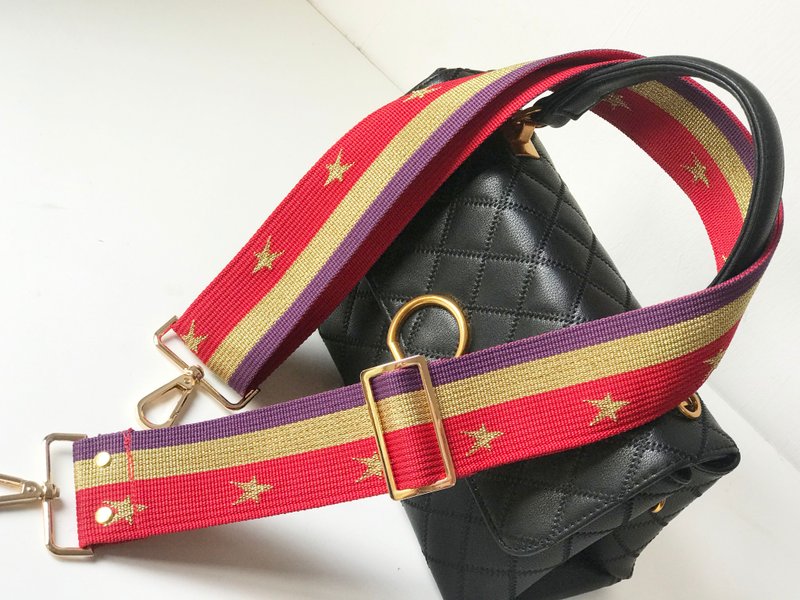 2寸宽版背带 棉织背带 背包背带  可以调整 可以替换 印花背带 - 侧背包/斜挎包 - 棉.麻 黑色