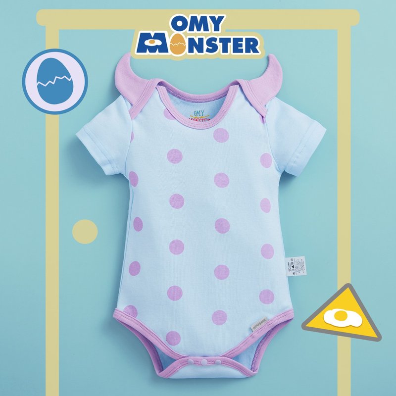 OMYMONSTER Little Monster 包屁衣 - 包屁衣/连体衣 - 棉.麻 紫色