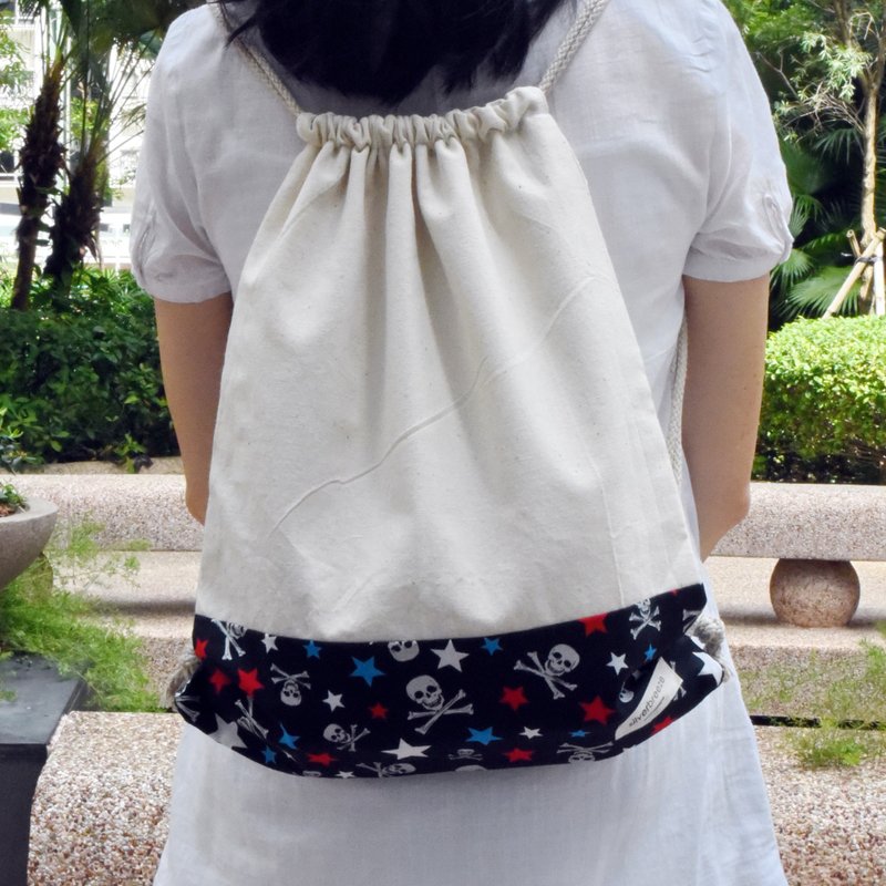 SALE 束口后背包/束绳包/束口袋 ~ (B69) RS/L1 - 束口袋双肩包 - 棉.麻 黑色