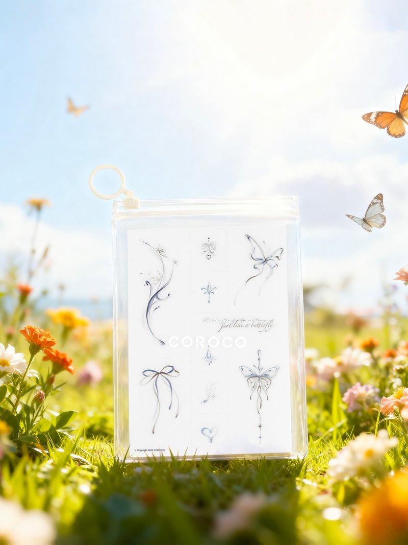 【哑光纹身贴纸】原创设计 | 刮刮纹身贴刺青贴 - Butterfly蝴蝶 - 纹身贴 - 其他材质