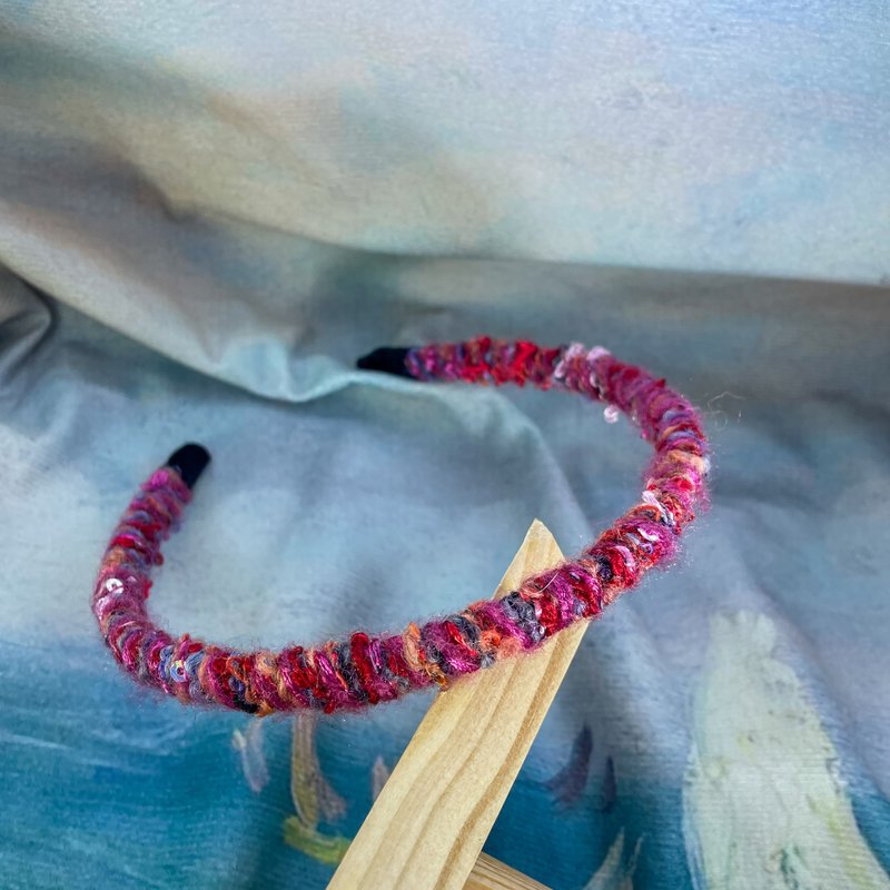 手工塑形减压发箍 -好看 - 发带/发箍 - 羊毛