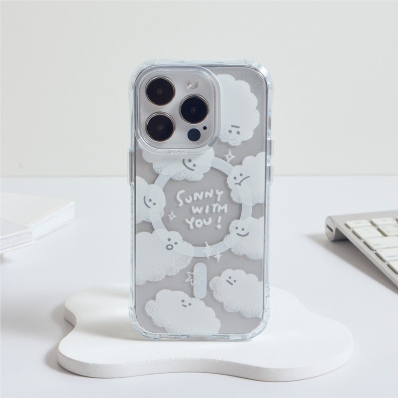 微笑云朵抗黄防摔MagSafe iPhone手机壳 - 手机壳/手机套 - 塑料 多色