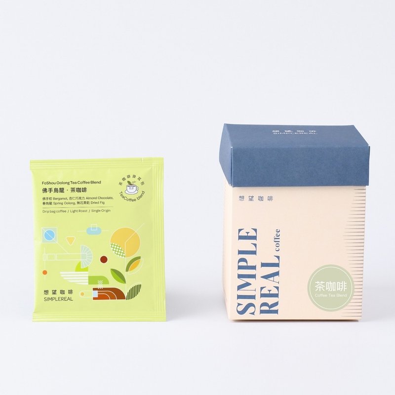 茶咖啡挂耳组合 佛手乌龙+玫瑰红玉 5入/10入 - 咖啡 - 新鲜食材 绿色