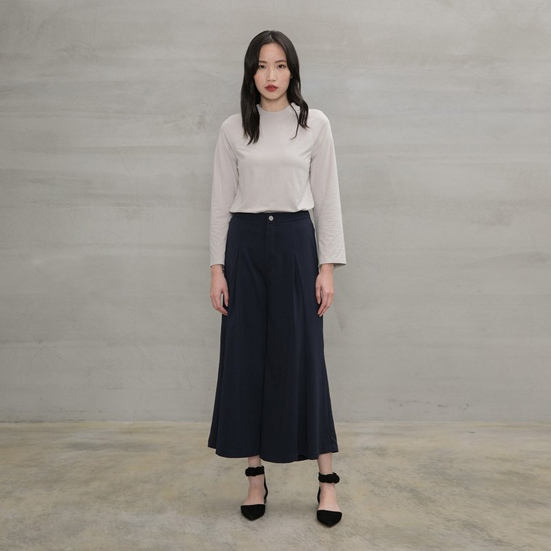 知性优雅打褶宽裤 Intellectual Lady Pleated Windy Pants P131 - 女装长裤 - 聚酯纤维 多色