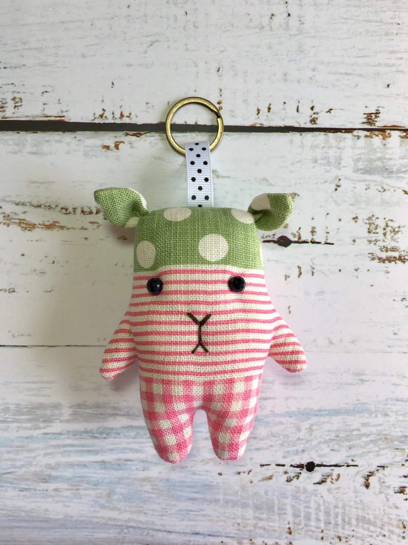 +点点帽+小鹿钥匙圈 - 吊饰 - 棉.麻 多色