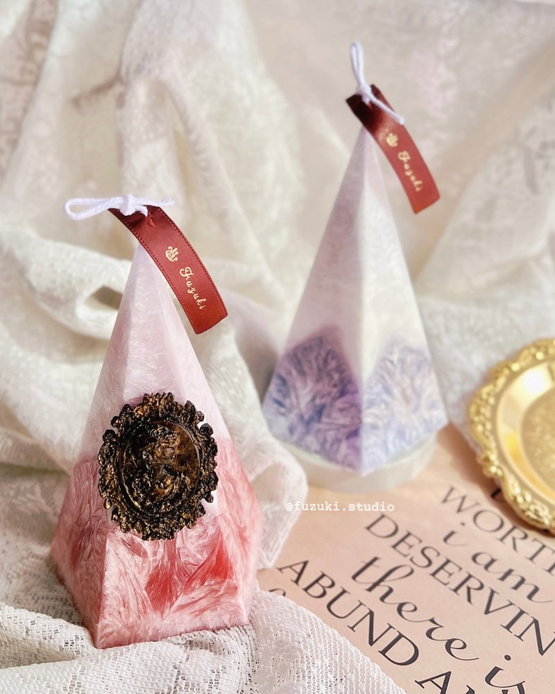 圣诞礼物 圣诞限定复古蜡烛 欧洲冬季雪花香氛蜡烛  圣诞礼盒 - 蜡烛/烛台 - 蜡