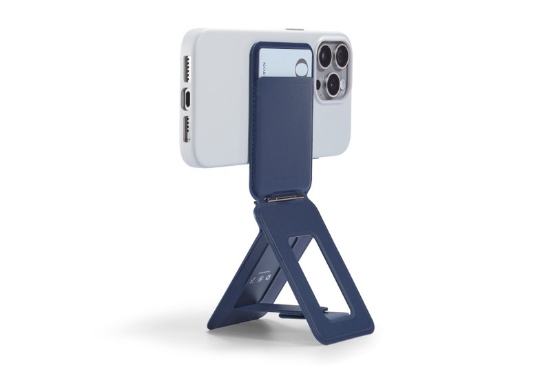 MOFT Snap Invisible Phone Tripod Wallet 专利纯素皮革 MS027W - 手机座/防尘塞 - 其他材质 蓝色