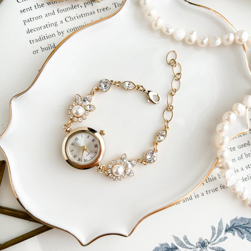 Ember/水晶玻璃手链手表 LI208 - 女表 - 其他金属 金色