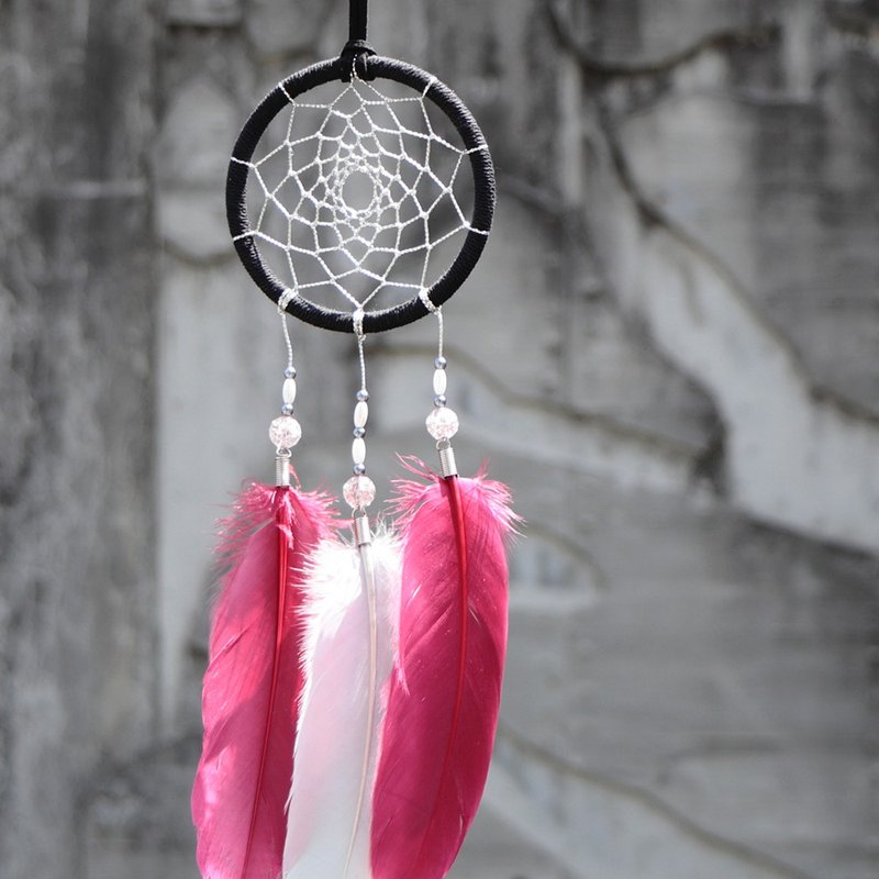 【限量】永恒时刻丨手工编织 闪耀 Dreamcatcher 捕梦网-微醺红 - 墙贴/壁贴 - 其他材质 多色