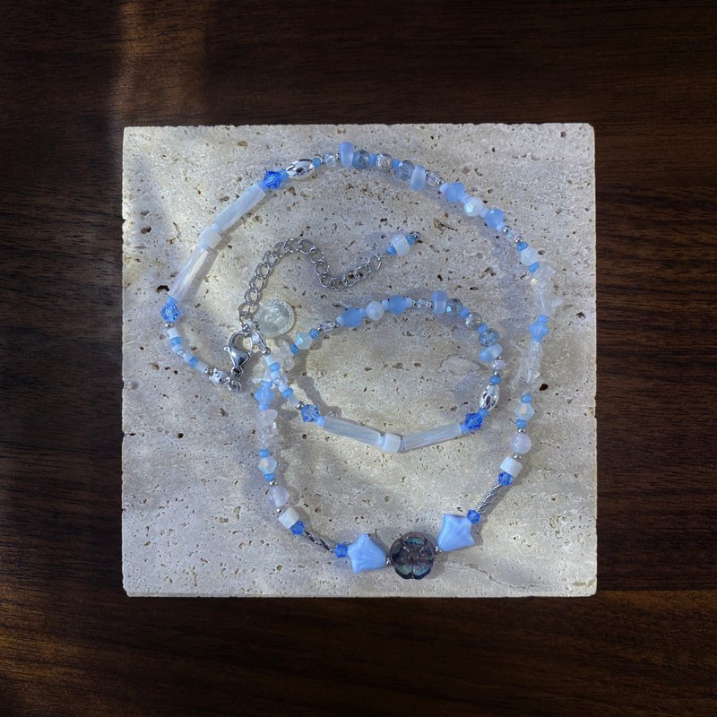 Atelier Pluton实验序号 | PL395 - 项链 - 玻璃 蓝色