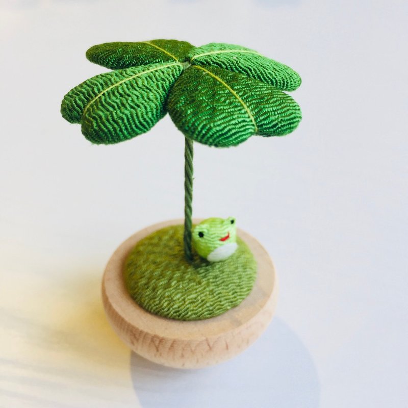 疗愈系摇摇-幸运草-青蛙 - 玩偶/公仔 - 其他人造纤维