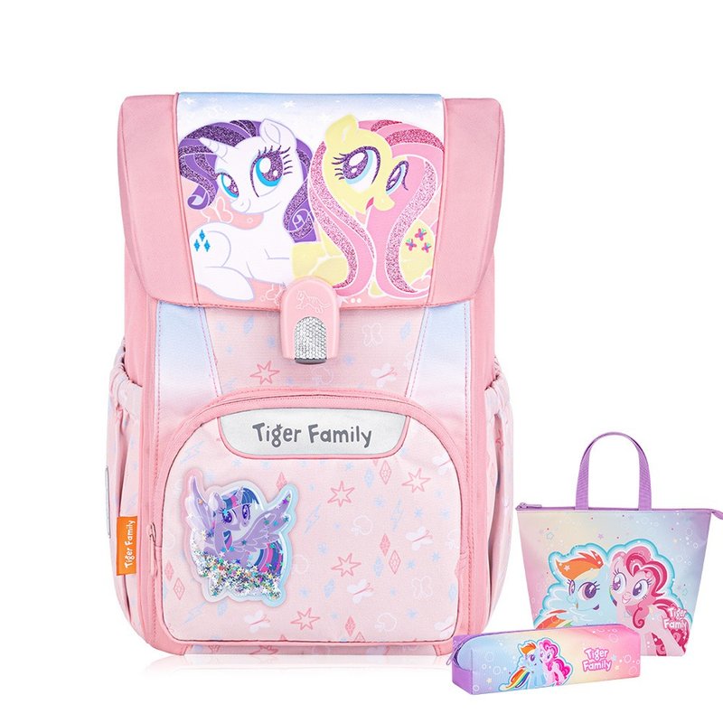 飞跃 彩虹小马联名 超轻量护脊书包 Pro 2S -甜蜜宝莉 | 中年级 - 后背包/双肩包 - 防水材质 粉红色